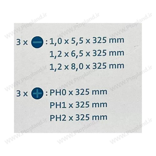 ست 6 عددی پیچ‌گوشتی فوق بلند WORKZONE آلمان | 325 میلی‌متر آهنربایی دو سو و چهار سو