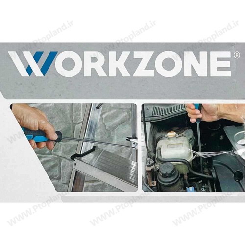 ست 6 عددی پیچ‌گوشتی فوق بلند WORKZONE آلمان | 325 میلی‌متر آهنربایی دو سو و چهار سو