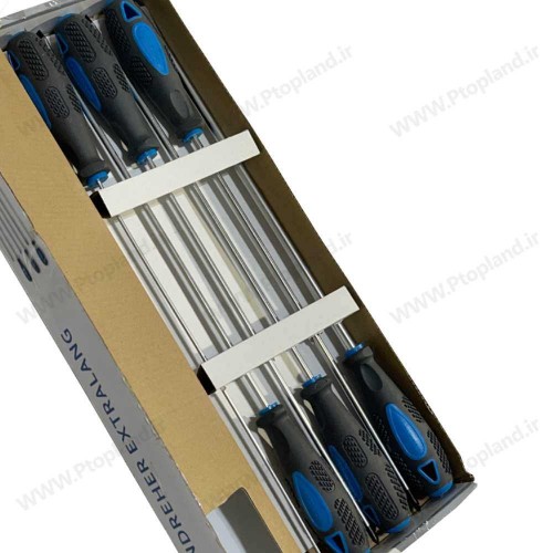 ست 6 عددی پیچ‌گوشتی فوق بلند WORKZONE آلمان | 325 میلی‌متر آهنربایی دو سو و چهار سو