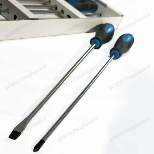 ست 6 عددی پیچ‌گوشتی فوق بلند WORKZONE آلمان | 325 میلی‌متر آهنربایی دو سو و چهار سو