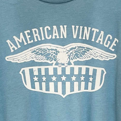 تیشرت آستین کوتاه چاپ‌دار American Vintage مدل Classic USA