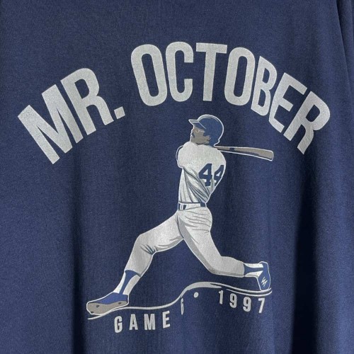 تیشرت آستین کوتاه چاپ‌دار Mr. October مدل Baseball Icon