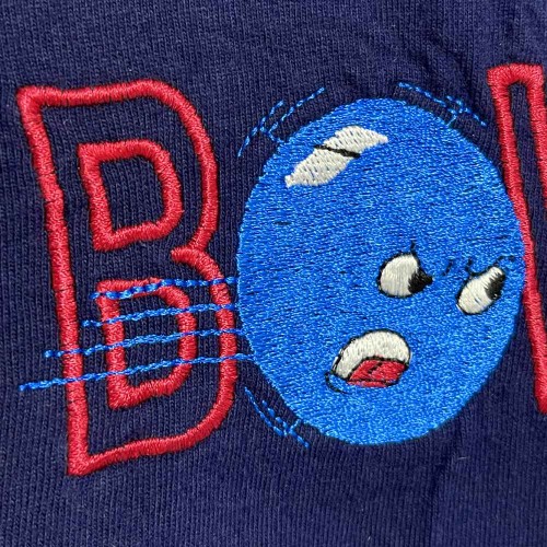 تیشرت سرمه‌ای اورجینال با طرح گلدوزی Bowling