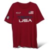 تیشرت قرمز USA برند POLO نخی وارداتی