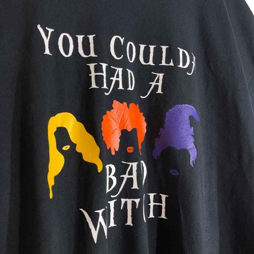 تیشرت مشکی چاپ فانتزی Bad Witch نخی یونیسکس وارداتی