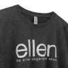 تیشرت ذغالی یقه گرد ELLEN | تیشرت لش نخ پنبه اورجینال