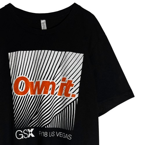 تیشرت مشکی وارداتی آستین کوتاه طرحدار