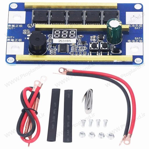 ماژول جوش نقطه ای, دستگاه جوش قابل حمل برای جوشکاری ورق های نیکل با صفحه نمایش دیجیتال هوشمند