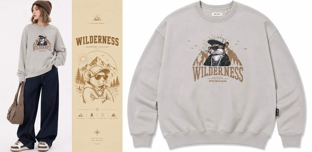 پوستر دورس نخودی کرم Wilderness